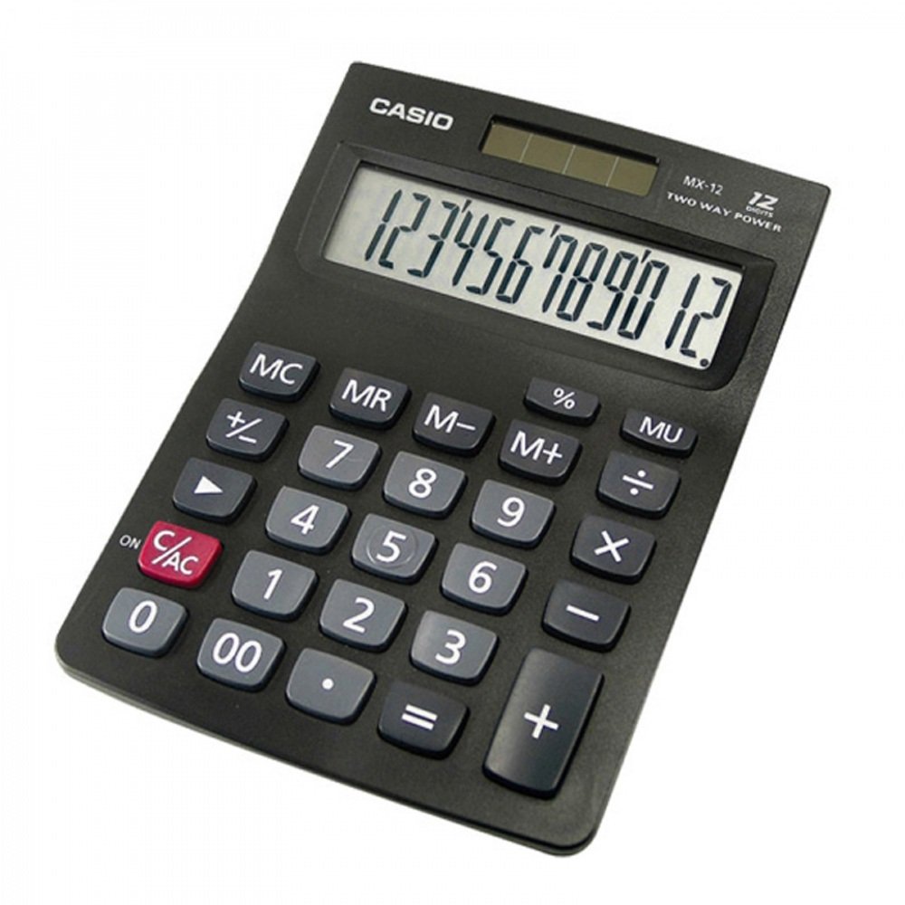 CALCULADORA DE MESA CASIO MZ-12S.